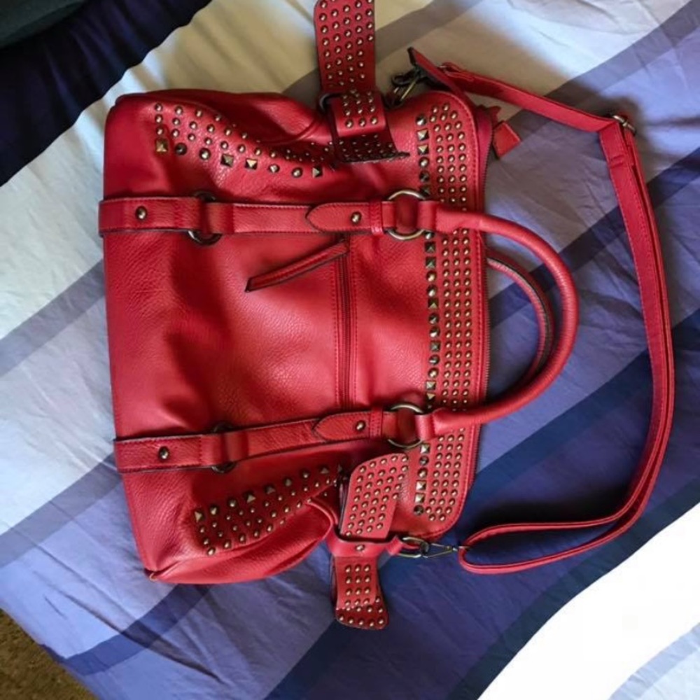 Lipstick Red leather bag - Picture 2 of 3